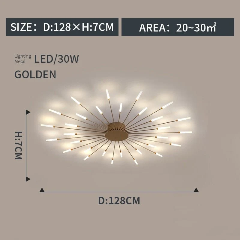 Euroselle Modern Crystal Ceiling Light With Universal Design For Any Room