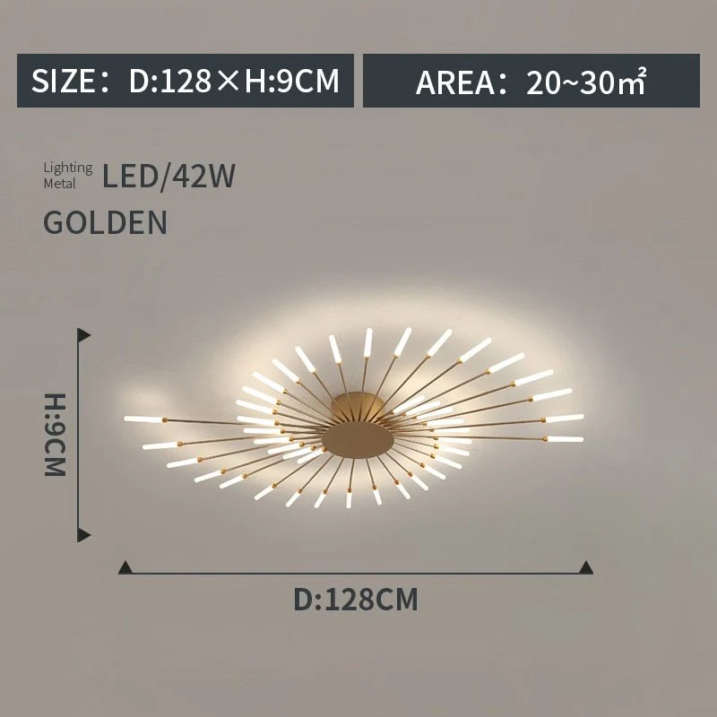Euroselle Modern Crystal Ceiling Light With Universal Design For Any Room