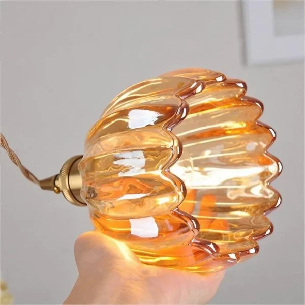 Sakura Retro Glass Flower Pendant Light By Euroselle