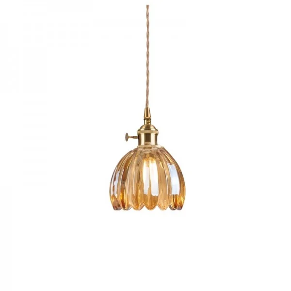 Sakura Retro Glass Flower Pendant Light By Euroselle