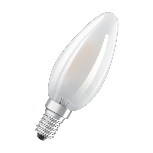 OSRAM Retrofit Classic B LED Lampe Kerzenform dimmbar matt (ex 60W) 6,5W / 2700K Warmweiß E14