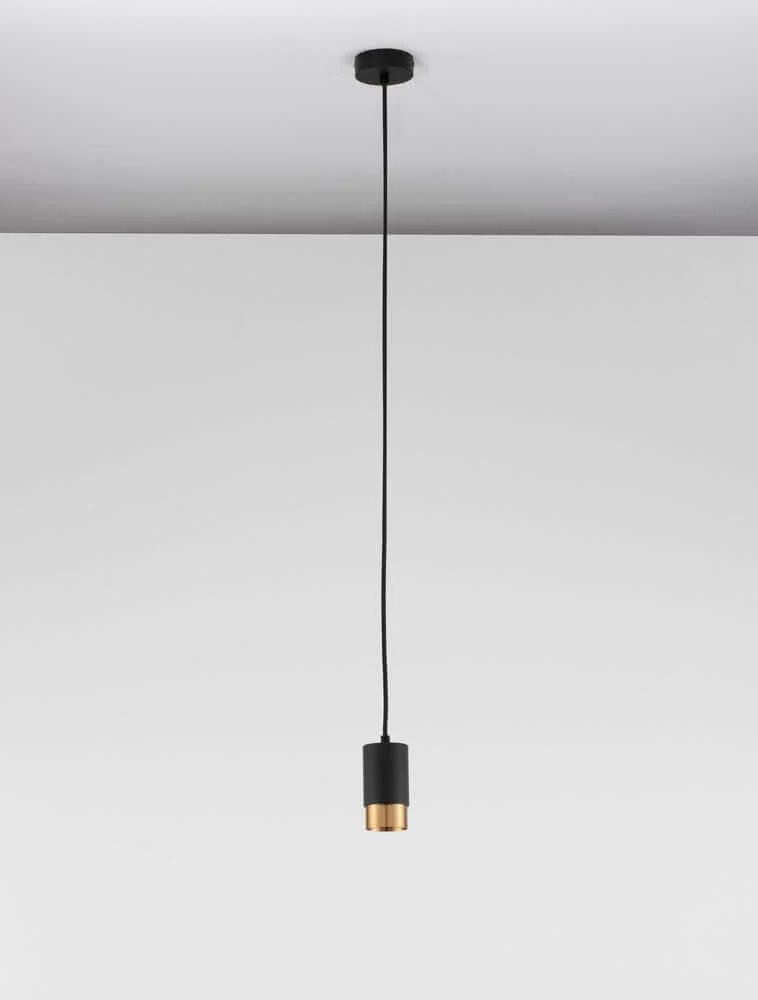 Pongo Pendelleuchte Cover Oben Ø 5,9cm Schwarz, Gold