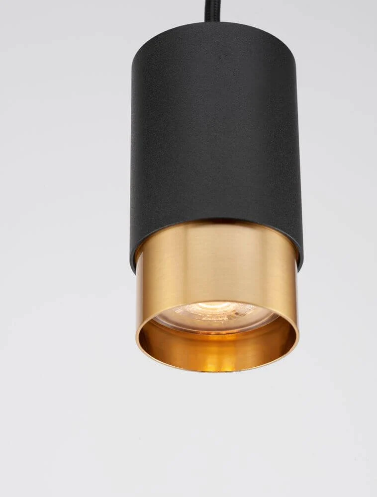 Pongo Pendelleuchte Cover Oben Ø 5,9cm Schwarz, Gold