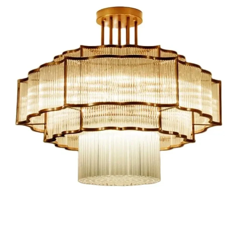 Euroselle Layered Illume Pendant For Warm Interior Ambiance