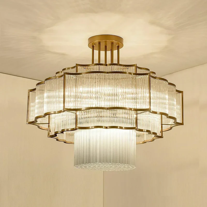 Euroselle Layered Illume Pendant For Warm Interior Ambiance