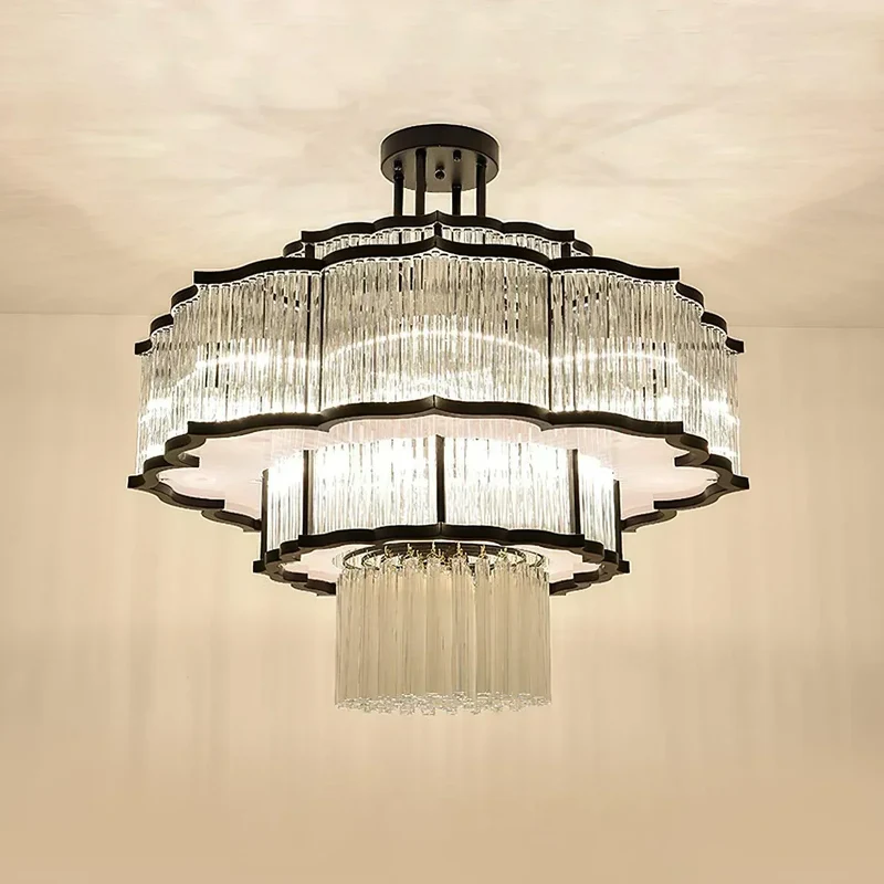 Euroselle Layered Illume Pendant For Warm Interior Ambiance