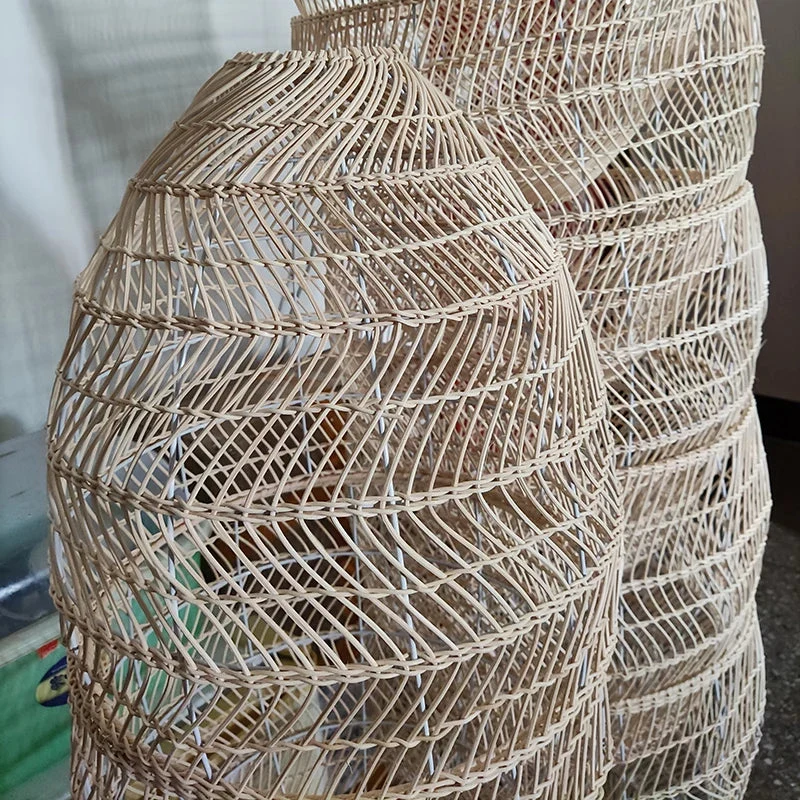 Lisa Rattan Pendant Lamp By Euroselle Handwoven Sustainable Rattan Ceiling Light