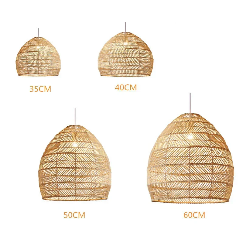 Lisa Rattan Pendant Lamp By Euroselle Handwoven Sustainable Rattan Ceiling Light