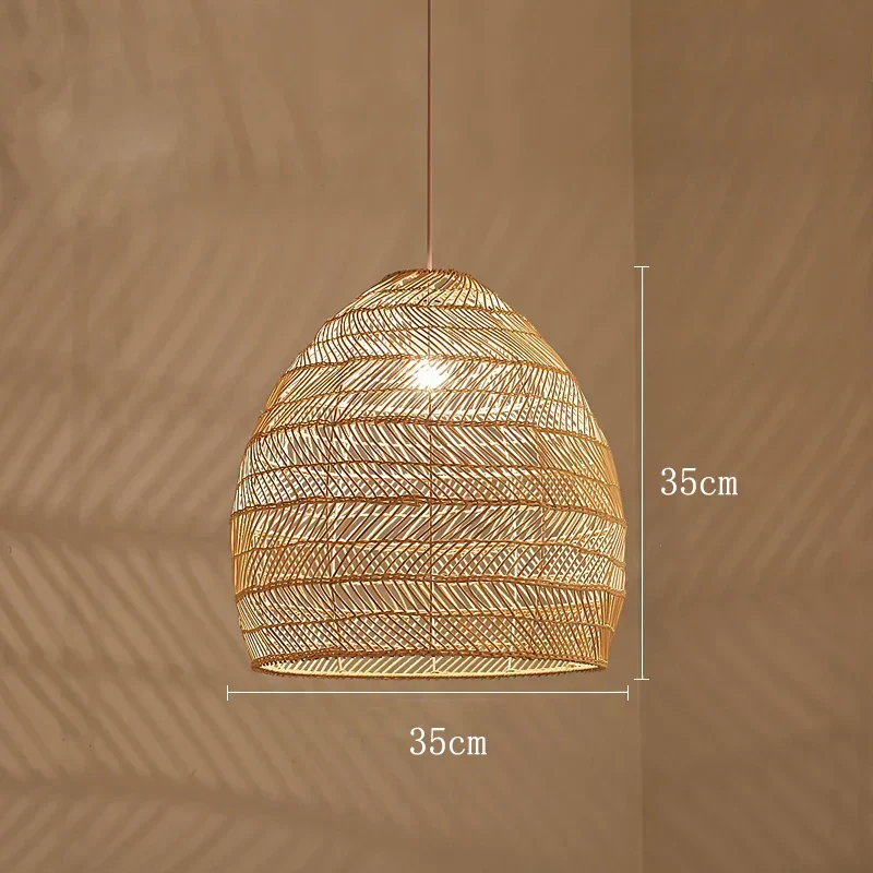 Lisa Rattan Pendant Lamp By Euroselle Handwoven Sustainable Rattan Ceiling Light
