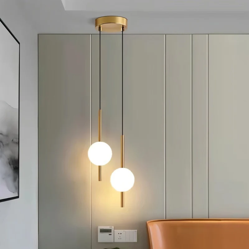 Afzal Pendant Light Euroselle Nordic Glass Ball Pendant Light for Living Rooms and Bedrooms