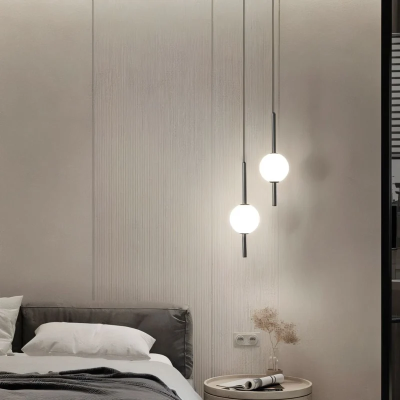 Afzal Pendant Light Euroselle Nordic Glass Ball Pendant Light for Living Rooms and Bedrooms