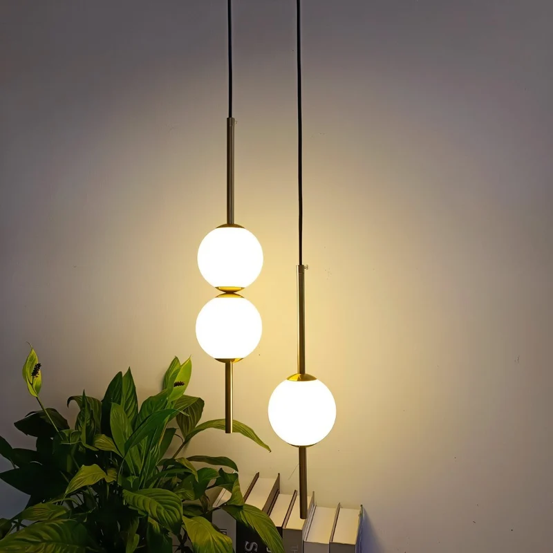 Afzal Pendant Light Euroselle Nordic Glass Ball Pendant Light for Living Rooms and Bedrooms
