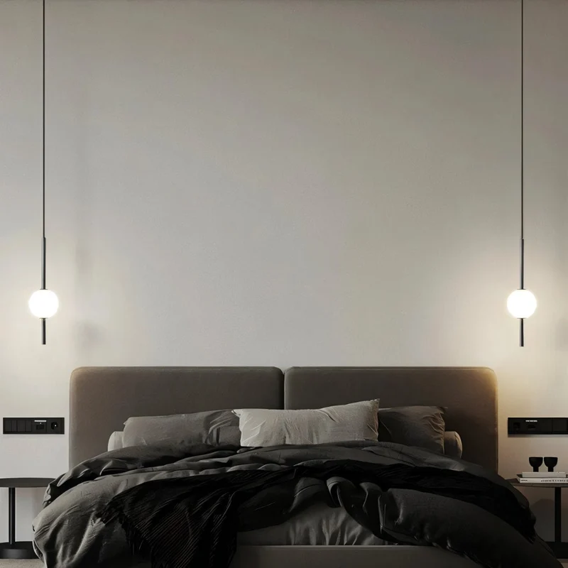 Afzal Pendant Light Euroselle Nordic Glass Ball Pendant Light for Living Rooms and Bedrooms