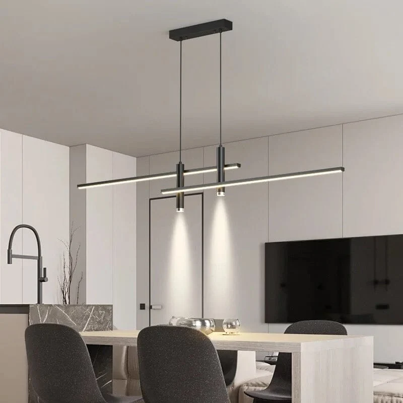 Euroselle Dual Pendant Light With Iron And Acrylic 90-260V