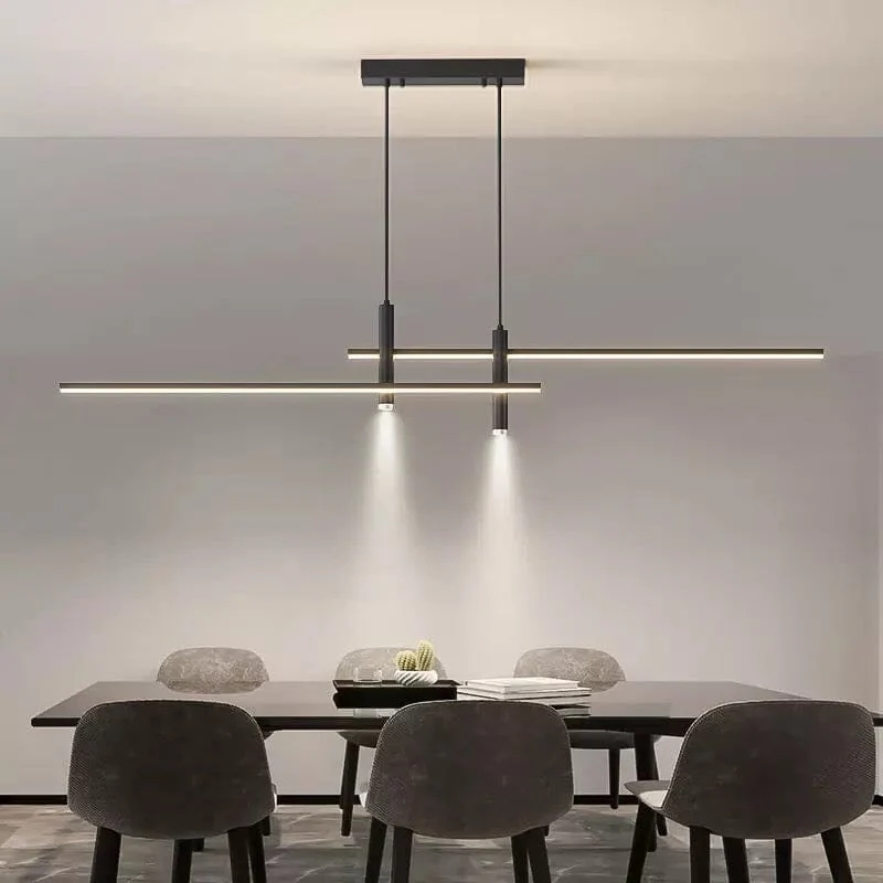 Euroselle Dual Pendant Light With Iron And Acrylic 90-260V