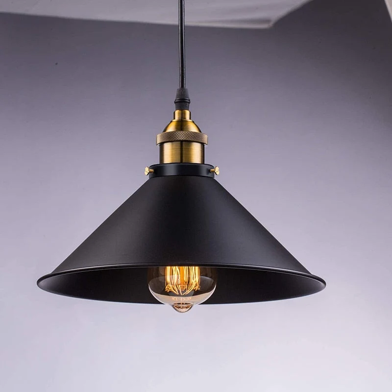 Euroselle Black Industrial Vintage Pendant Lights Design
