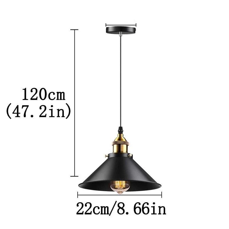 Euroselle Black Industrial Vintage Pendant Lights Design