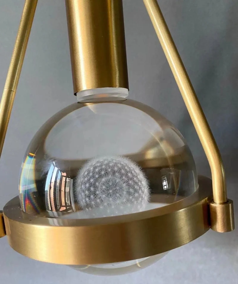 Rowan Nordic Gold Pendants Euroselle Dandelion Glowing Center