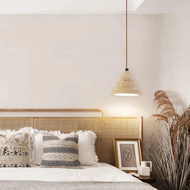 Euroselle Travertine Wabi Pendant Lights For Modern Decor