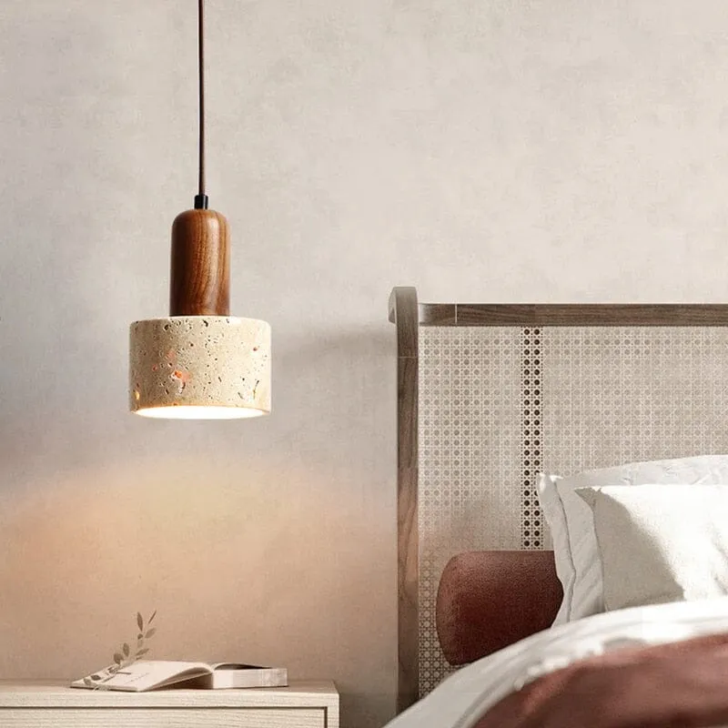 Euroselle Travertine Wabi Pendant Lights For Modern Decor