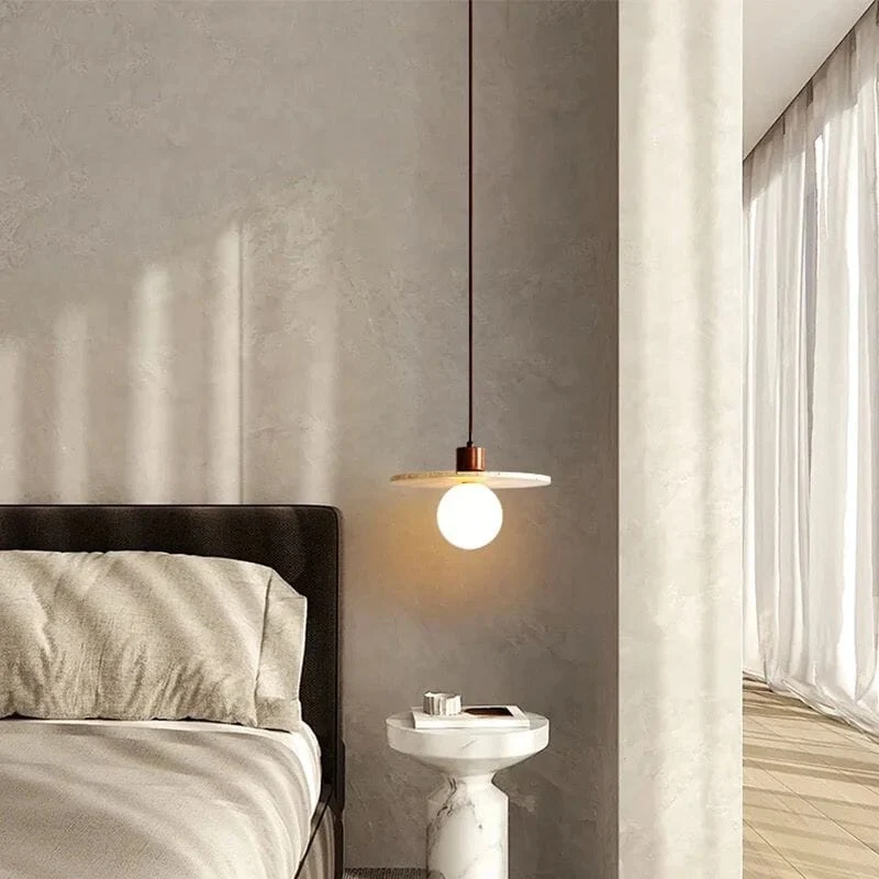 Euroselle Travertine Wabi Pendant Lights For Modern Decor