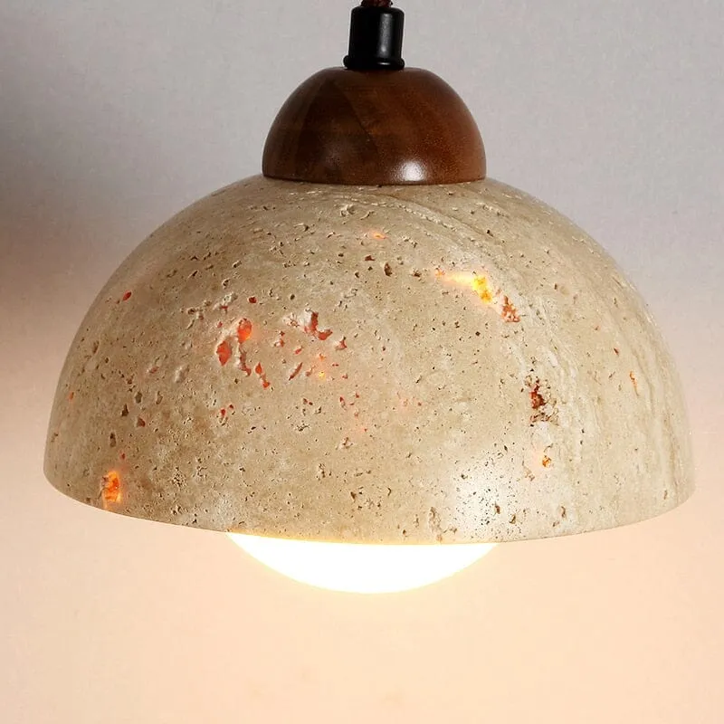 Euroselle Travertine Wabi Pendant Lights For Modern Decor