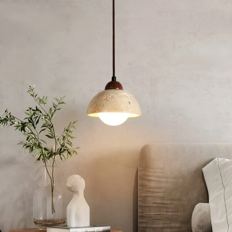 Euroselle Travertine Wabi Pendant Lights For Modern Decor