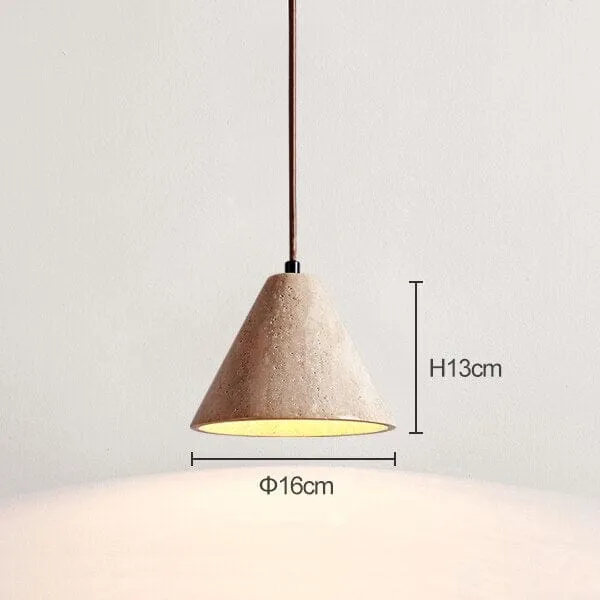 Euroselle Travertine Wabi Pendant Lights For Modern Decor