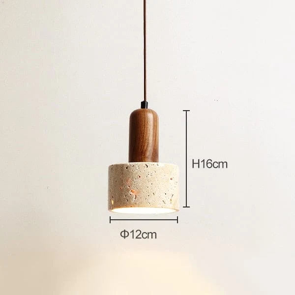 Euroselle Travertine Wabi Pendant Lights For Modern Decor