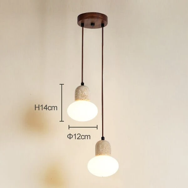 Euroselle Travertine Wabi Pendant Lights For Modern Decor