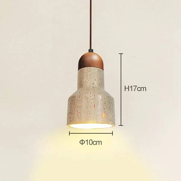 Euroselle Travertine Wabi Pendant Lights For Modern Decor