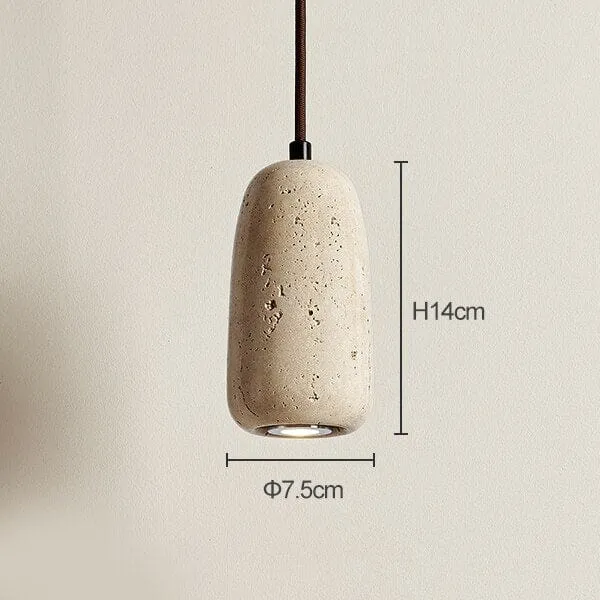 Euroselle Travertine Wabi Pendant Lights For Modern Decor