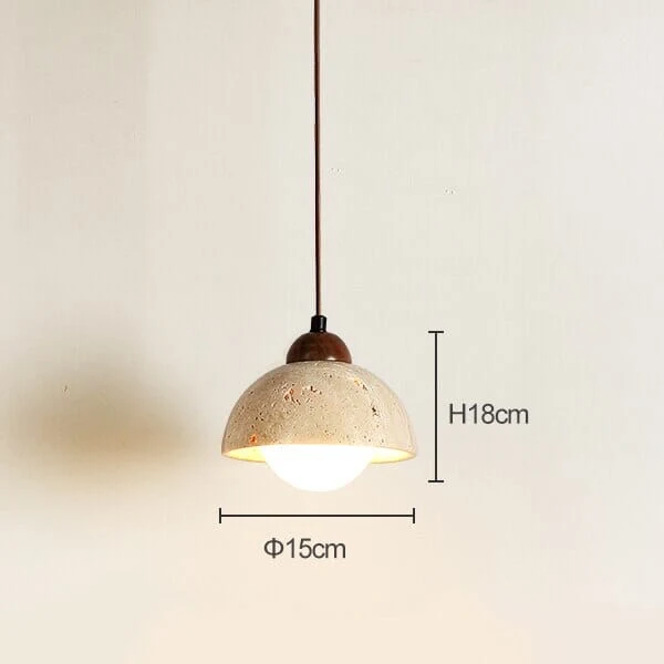 Euroselle Travertine Wabi Pendant Lights For Modern Decor
