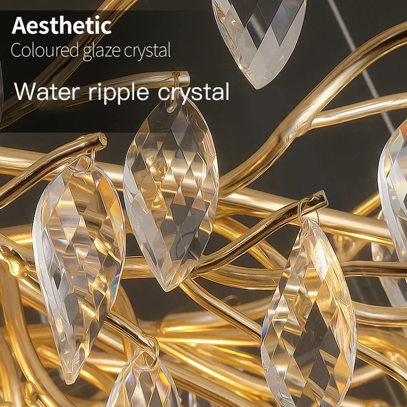 Euroselle Royal Brompton Golden Round Pendant Light