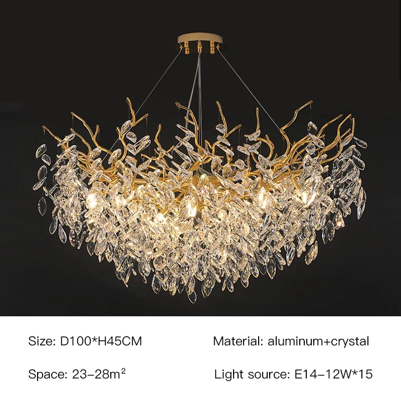 Euroselle Royal Brompton Golden Round Pendant Light