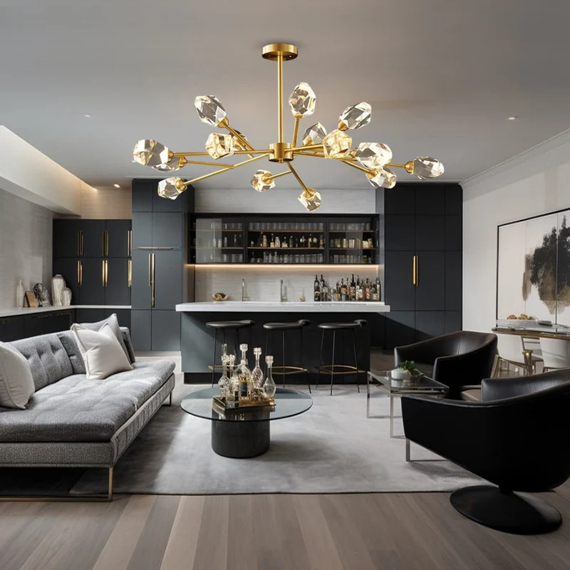 Como Crystal Pendant Light By Euroselle Dazzling Modern Crystal Bulbs For Bright Rooms