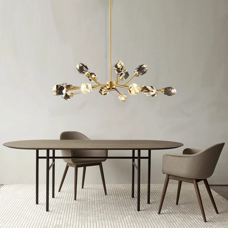 Como Crystal Pendant Light By Euroselle Dazzling Modern Crystal Bulbs For Bright Rooms