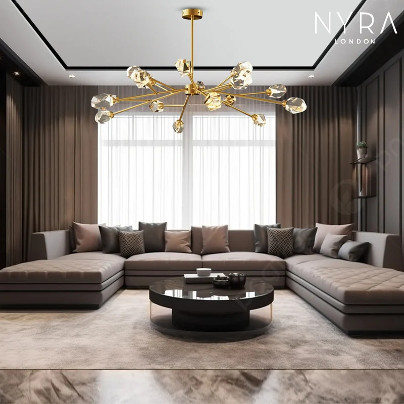 Como Crystal Pendant Light By Euroselle Dazzling Modern Crystal Bulbs For Bright Rooms