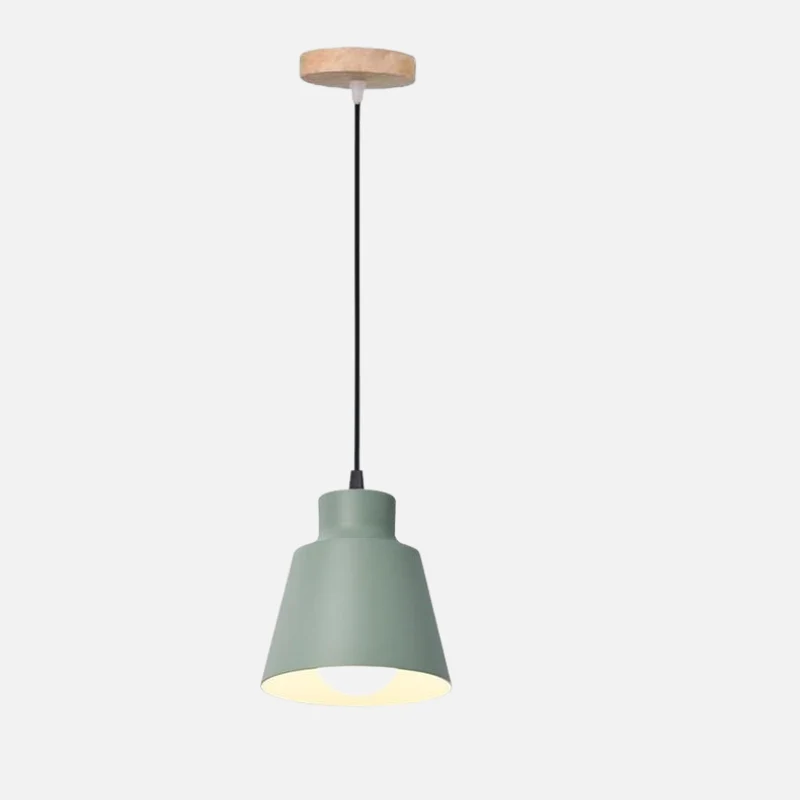 Devon Painted Aluminum Pendant Cone Light By Euroselle