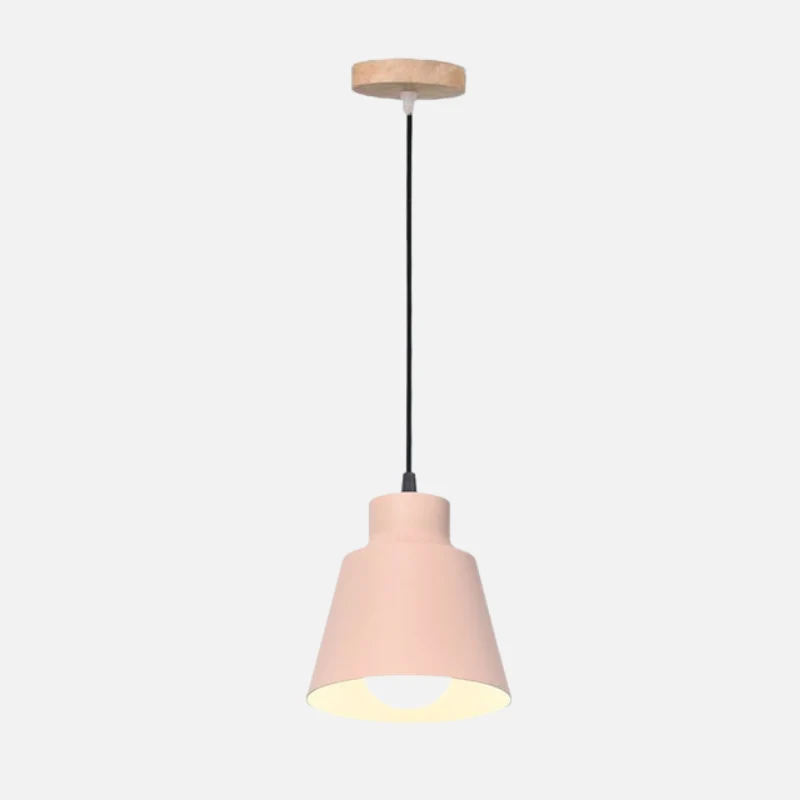 Devon Painted Aluminum Pendant Cone Light By Euroselle
