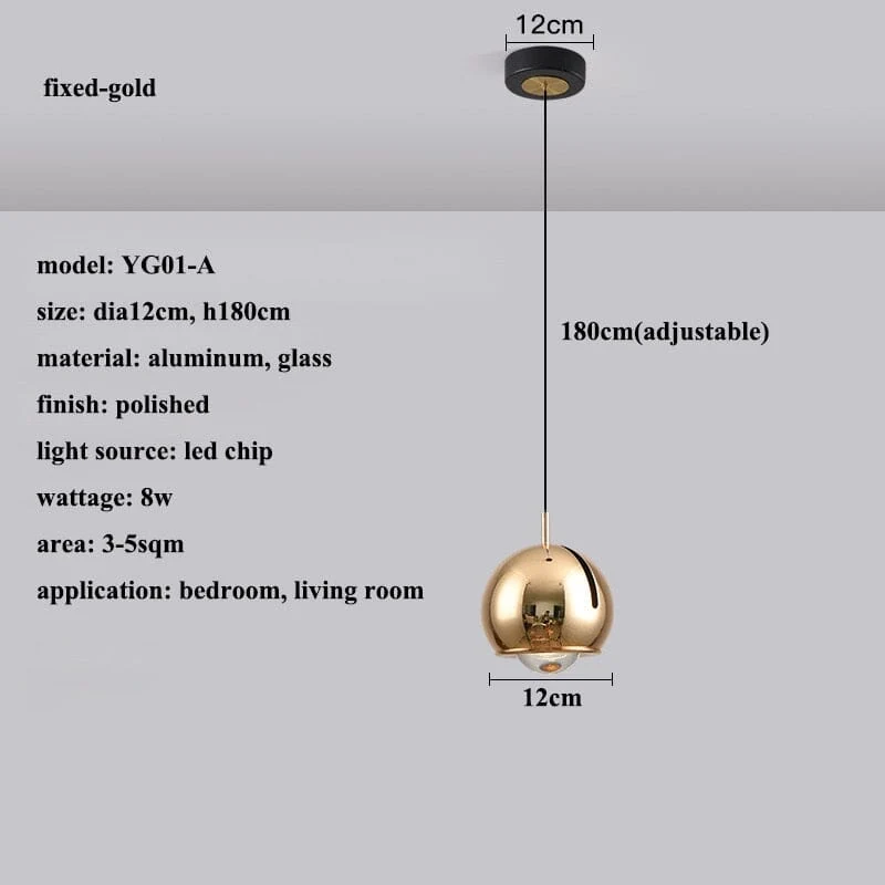 Euroselle Space Angled LED Pendant Lights With Adjustable Angle