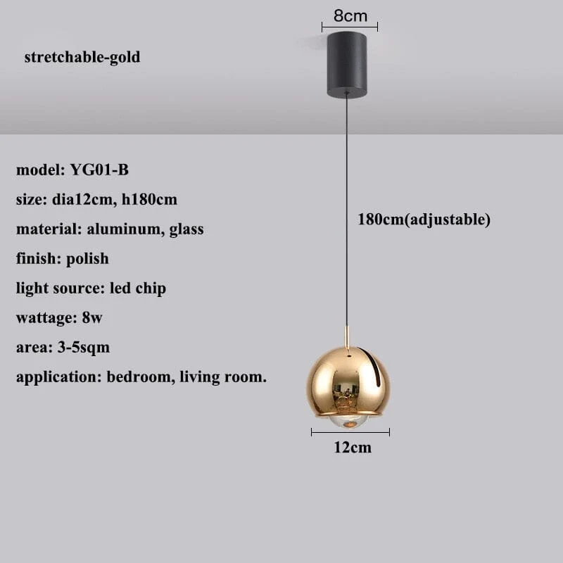 Euroselle Space Angled LED Pendant Lights With Adjustable Angle