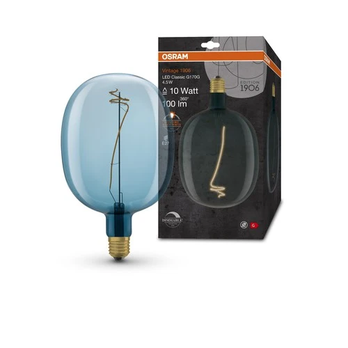 OSRAM Vintage 1906 LED-Lampe, Blaue Tönung, 4,5W, 100lm
