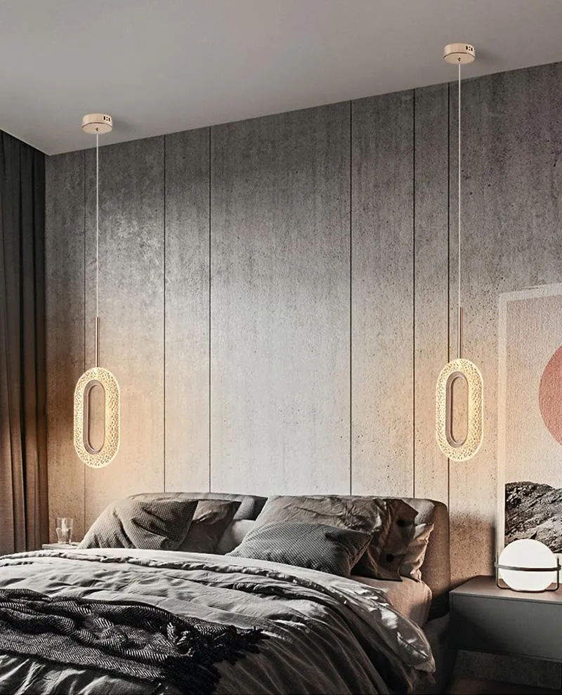 Euroselle Diamond Ring Gold Pendant Light Featuring Crystal-Inspired Modern Design