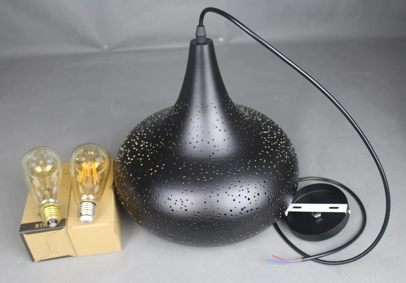 Euroselle Vintage Pendant Lamp Iron Loft Nordic Style E27