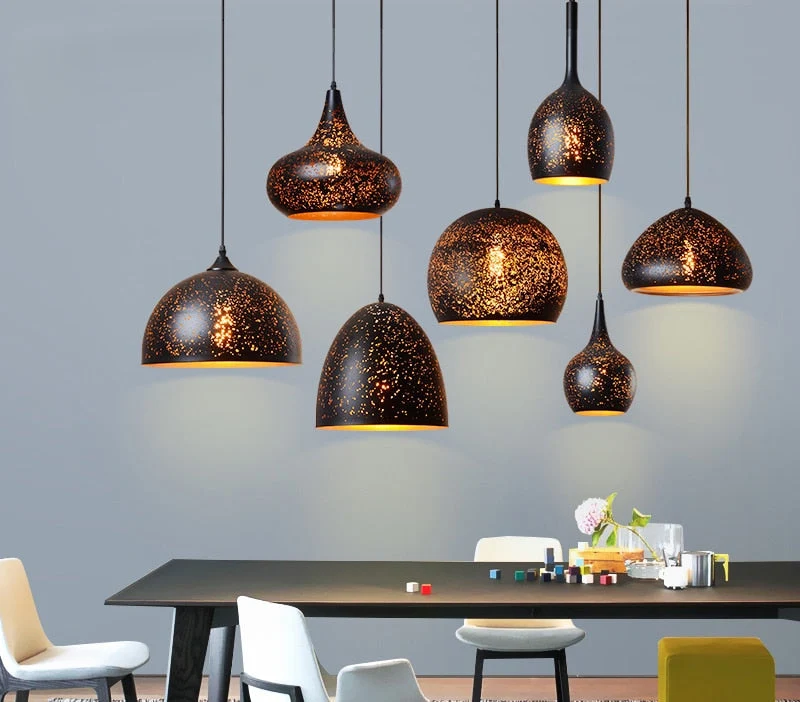 Euroselle Vintage Pendant Lamp Iron Loft Nordic Style E27