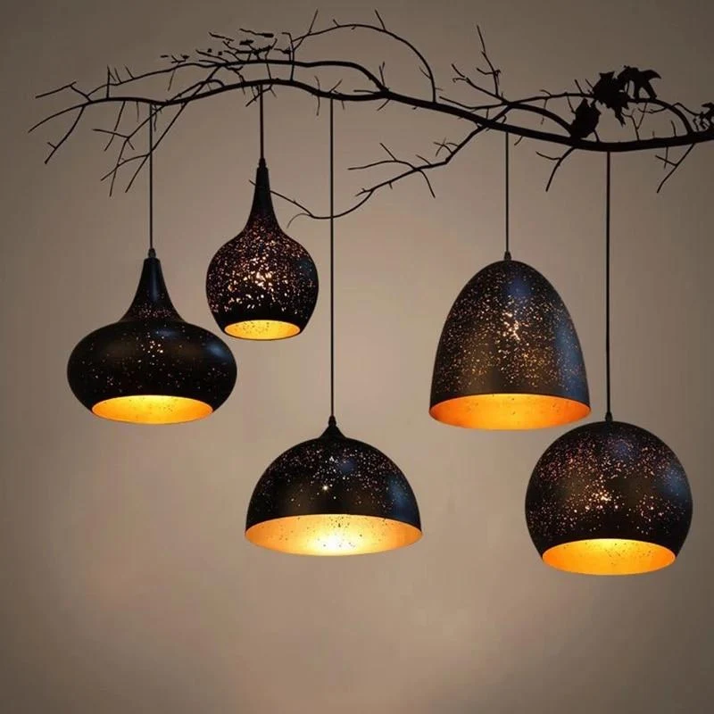 Euroselle Vintage Pendant Lamp Iron Loft Nordic Style E27