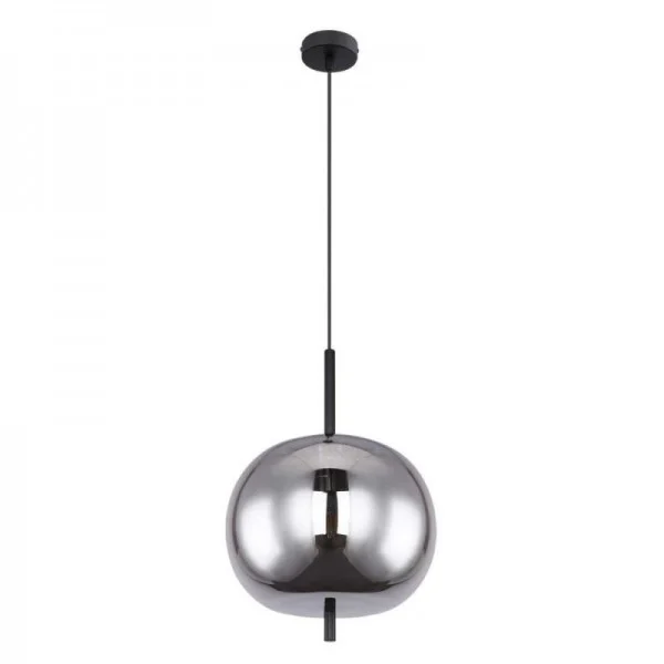 Blacky Pendant Light With Varied Glass Bowls By Euroselle