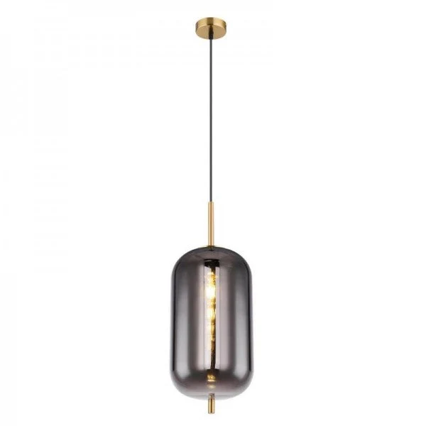 Blacky Pendant Light With Varied Glass Bowls By Euroselle