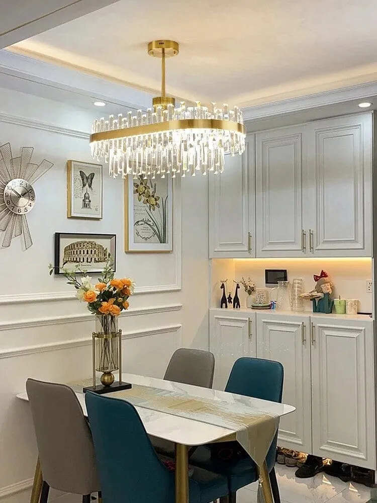 Euroselle Reuben Pendant With Glass Crystals Lighting